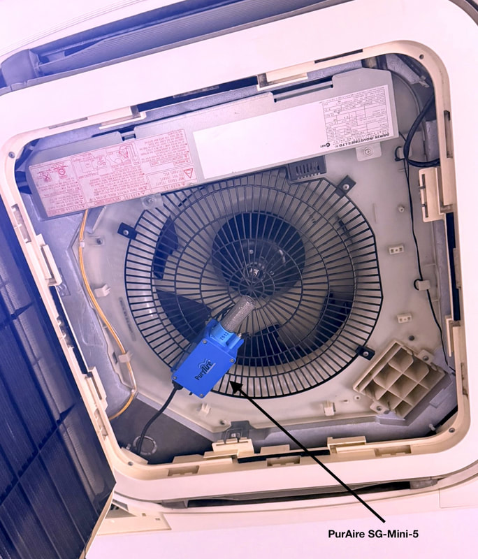 Parkroyal serviced suites beach PurAire SG mini-5 installation