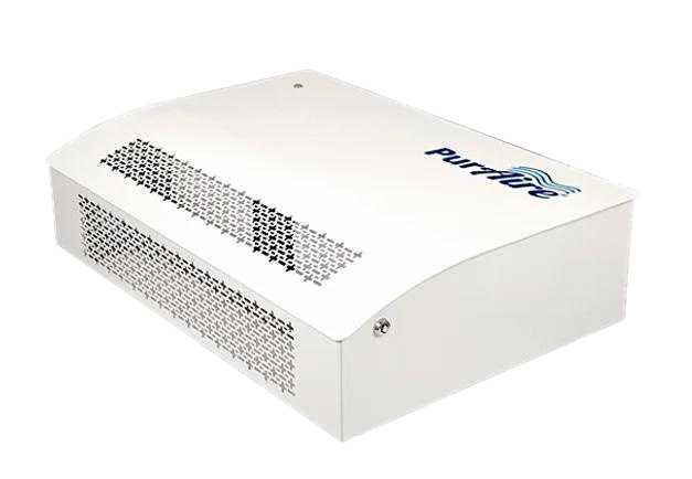 PurAire SG-BPI-MAX wall-mounted or ceiling mounted bipolar ioniser with perforated intake, for large commercial rooms and public spaces